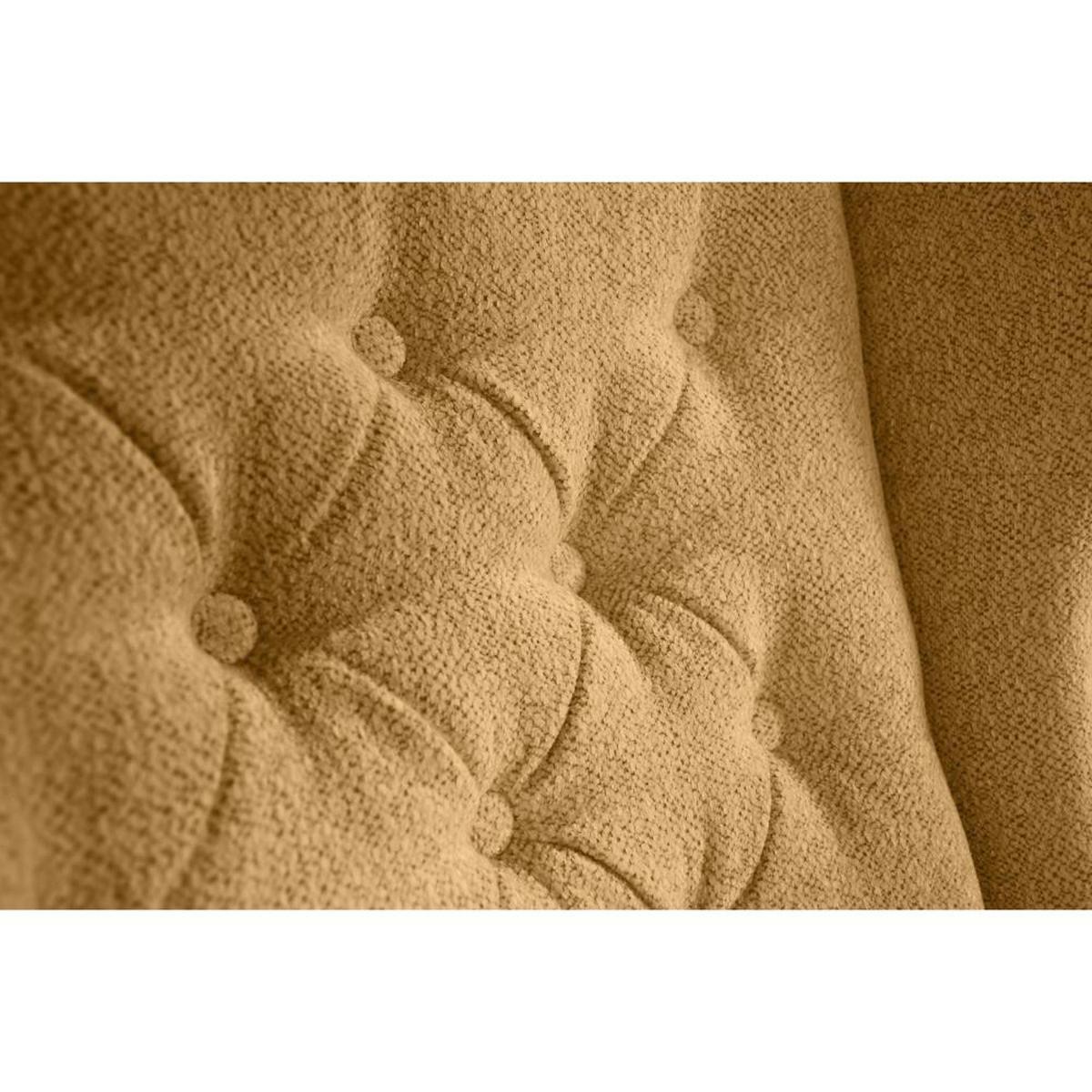 CHESTERFIELD-SESSEL Falco gelb mit Wenge Holzbeinen - Gelb, Holz/Textil (82/102/92cm) - Beautysofa