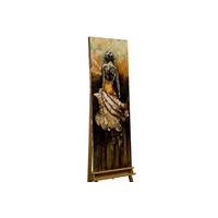 METALLBILD Gelb 44/144 cm - Gelb/Braun, Metall (7.1/144cm) - KUNSTLOFT