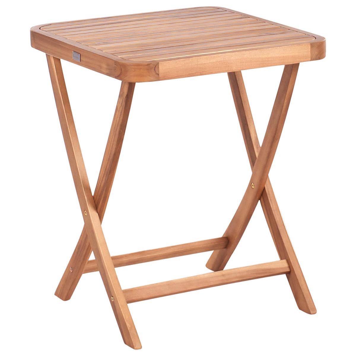 BISTRO-SET klappbar zertifiziertes Akazienholz Braun Calciano - Braun, Holz - Beliani