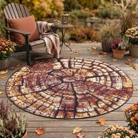 OUTDOORTEPPICH Aurora 100x100 cm - Braun, Textil (100/100cm) - Gino Falcone