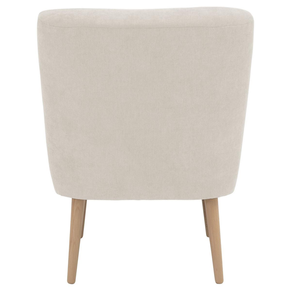 SESSEL Kamle Bezug Flachgewebe Buche natur / beige - Weiß, Kunststoff (68/78/58cm) - 58aufmkessel
