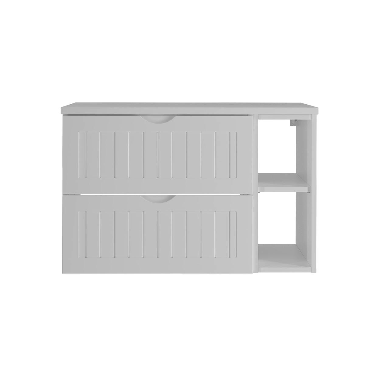WASCHTISCHUNTERSCHRANK 80.6cm Soline Weiß - Weiß, Holzwerkstoff (80.6/52.2/45.8cm) - Petits-meubles