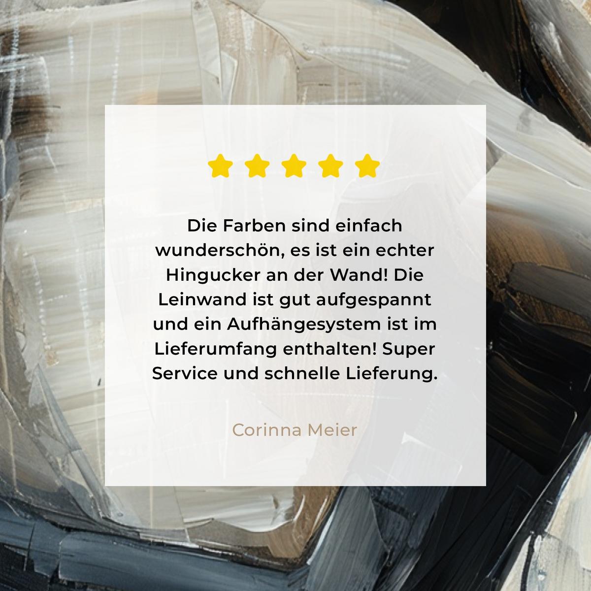 LEINWANDBILD Abstrakt - Liebe - Schwarz und weiß - Modern Deko Groß 90x140 cm - Schwarz, Textil (90/140cm) - MuchoWow
