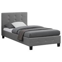 POLSTERBETT DELAWARE 90x200 cm grau - Grau, Textil (90/200cm) - CARO-Möbel