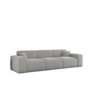 SOFA 3-sitzer Celes Premium In Sven - Hellgrau, Holzwerkstoff/Textil (218/73/90cm) - Fun Möbel