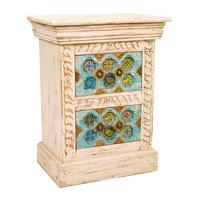 NACHTTISCH aus Holz, beige, 45x30x59cm - Multicolor, Holz (45/59/30cm) - Wanderlust