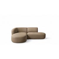 ECKSOFA Babette - Hellbraun, Holzwerkstoff/Textil (188/242cm) - Fun Möbel