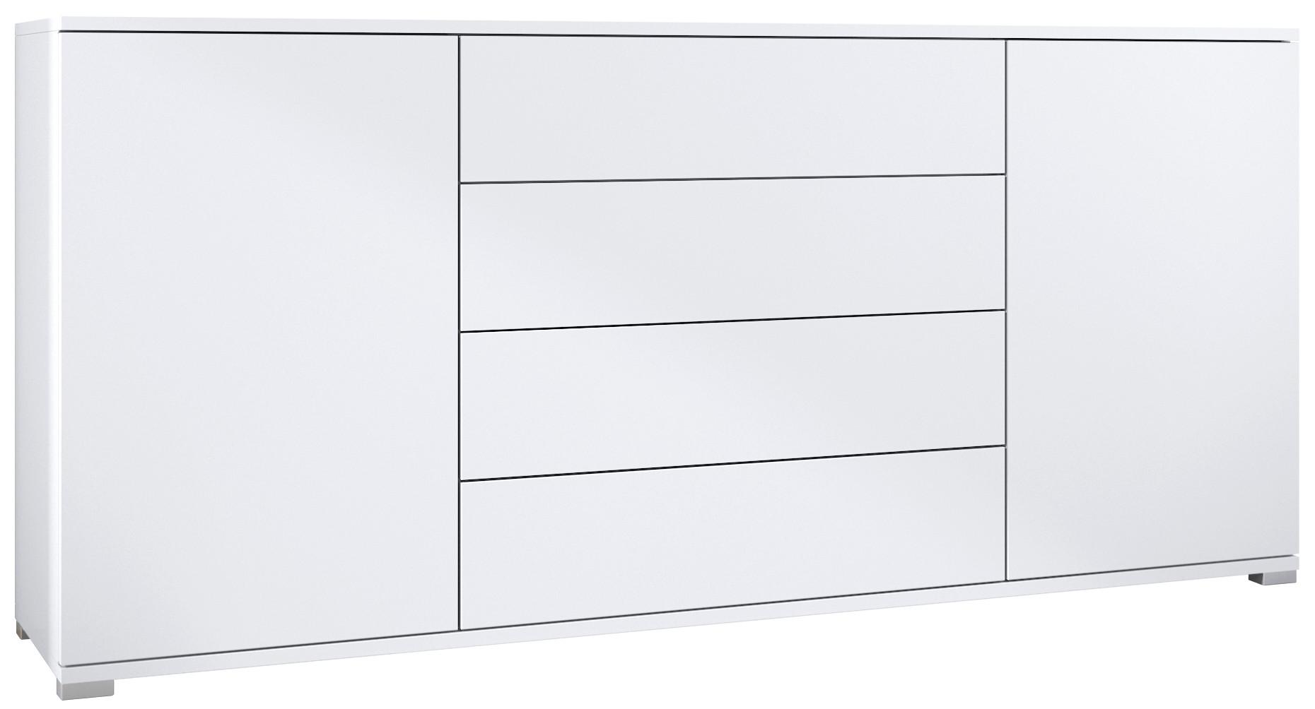 SIDEBOARD Santo Weiß matt - Weiß, Holzwerkstoff (166.5/75.5/35cm) - Vladon