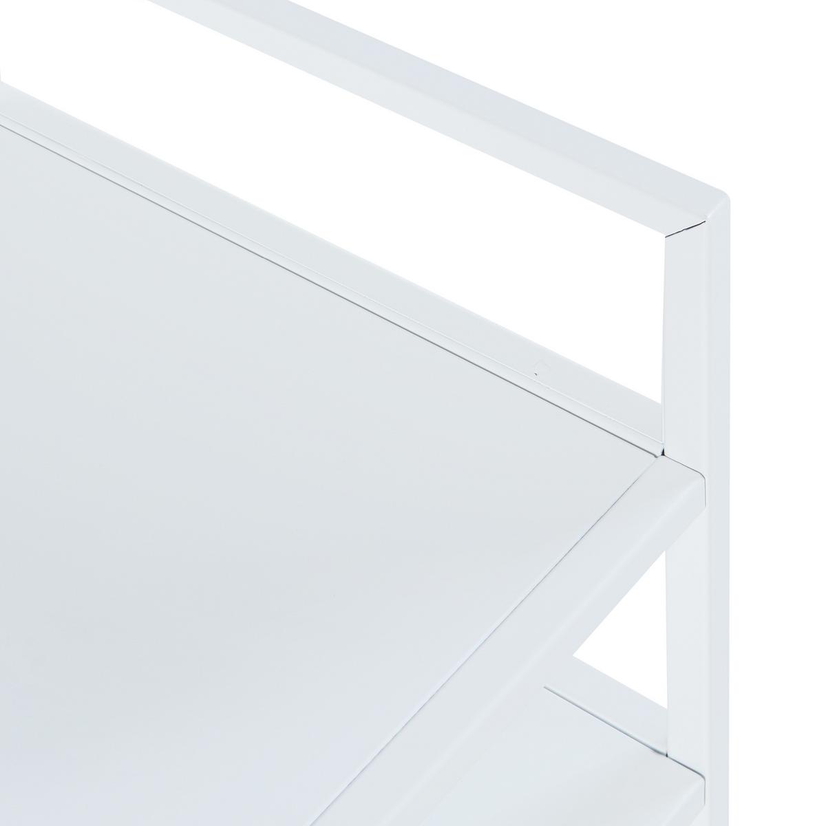 BEISTELLTISCH Riihimäki - Weiß, Metall (30/40/65cm) - [en.casa]
