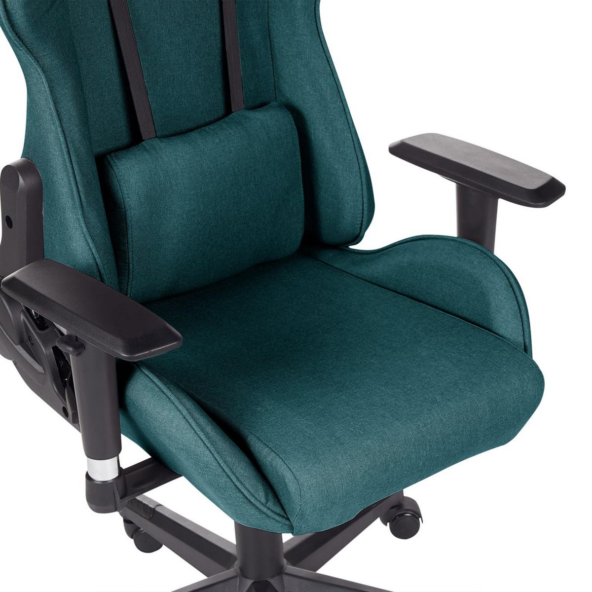 GAMINGSTUHL Polyester Grün Warrior - Grün, Textil/Metall (62/122/62cm) - Beliani