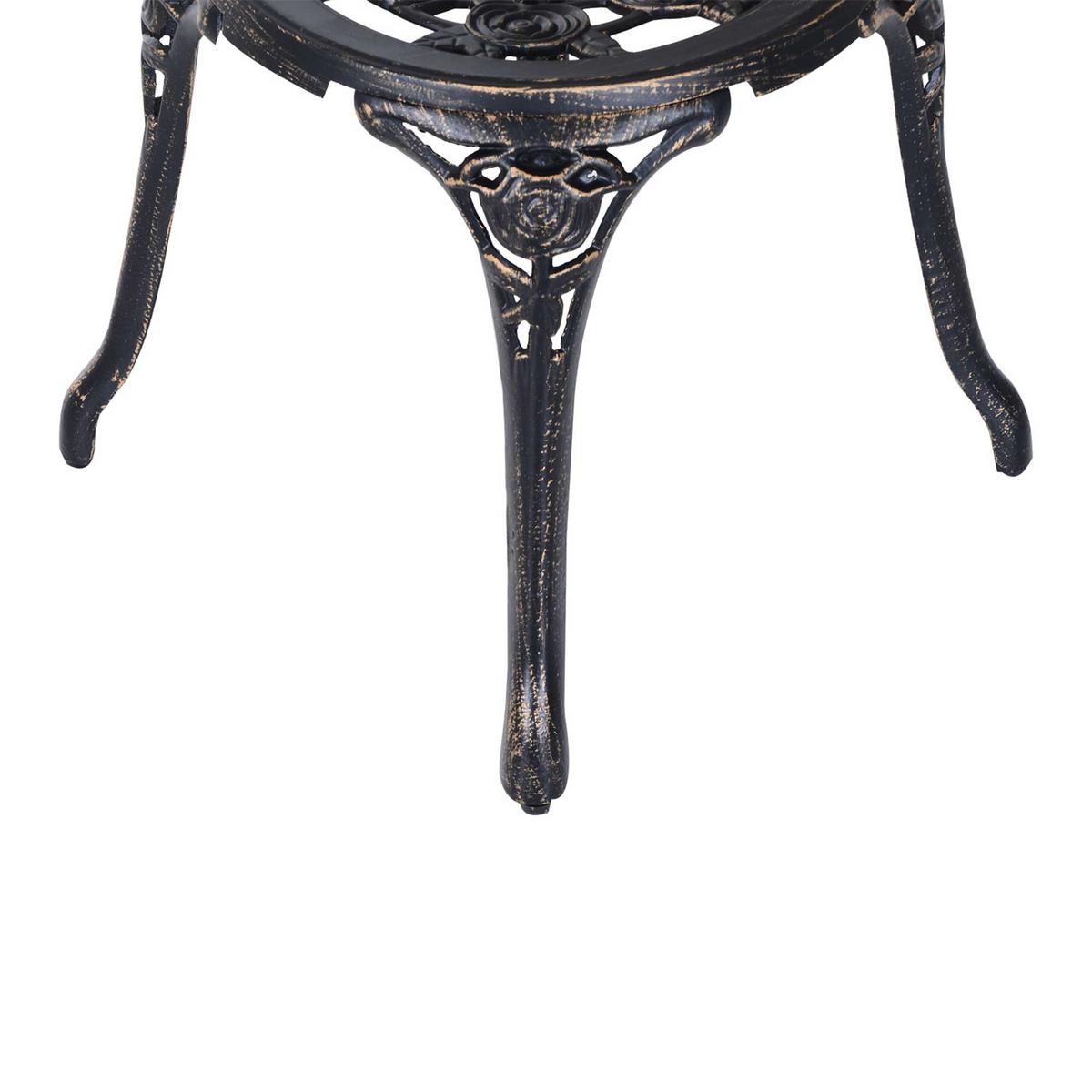 GARTENMÖBEL Set, Alu, Metall, Bronze - Bronzefarben, Metall - Outsunny