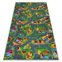 TEPPICH LITTLE VILLAGE 100/100 cm - Multicolor, Textil (100/100cm) - rugsX