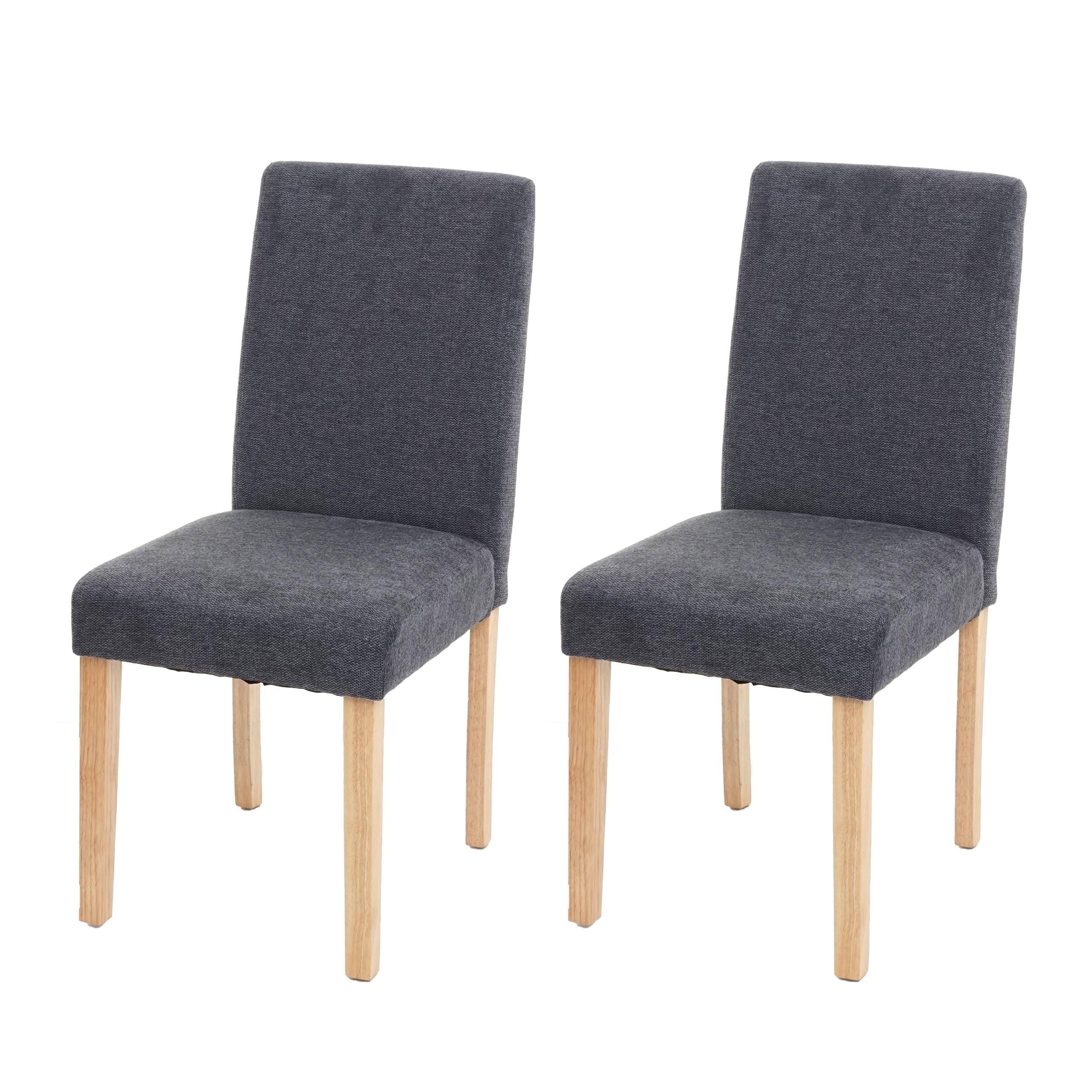 ESSZIMMERSTUHL Anthrazit, Braun 2er-Set - Anthrazit/Braun, Textil (43/90/56cm) - MCW