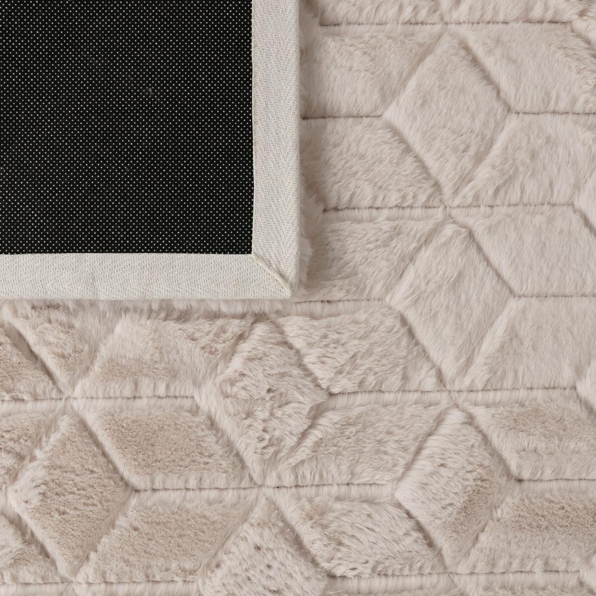HOCHFLORTEPPICH Skandinavisch Beige 60 x 100 cm - Beige, Kunststoff (60/100cm) - TT Home