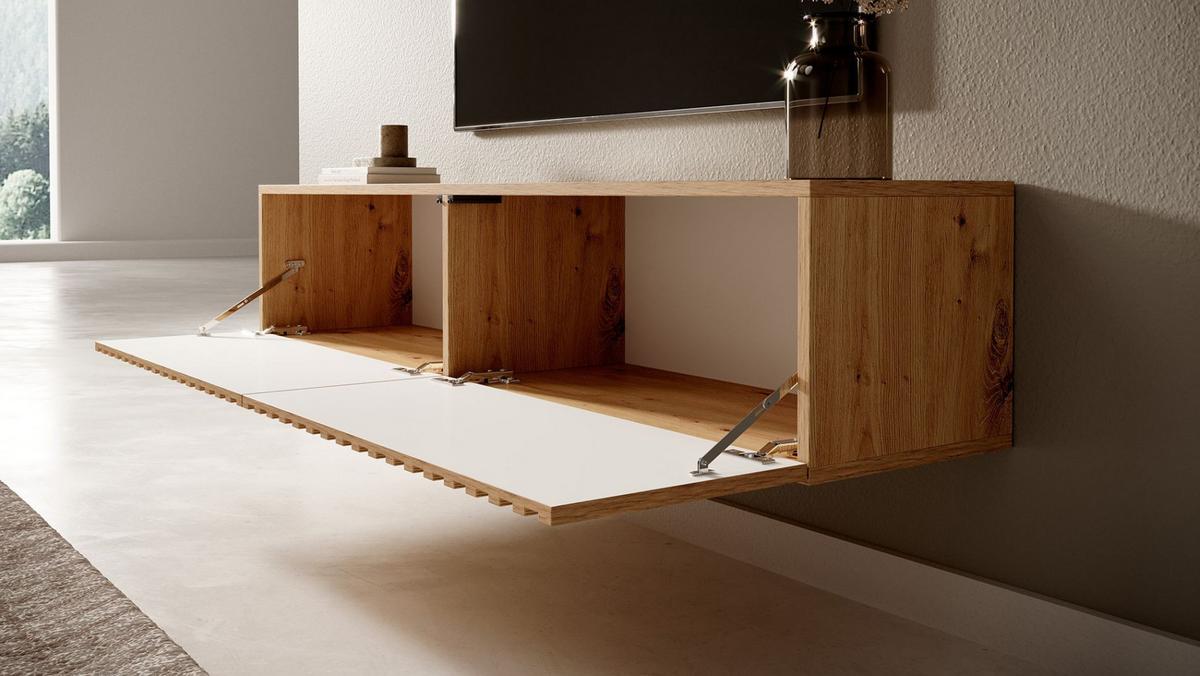 TV-HÄNGEBOARD Telire Eiche 138,6 cm - Eiche Artisan, Holzwerkstoff (138.6/30/31.6cm) - Selsey