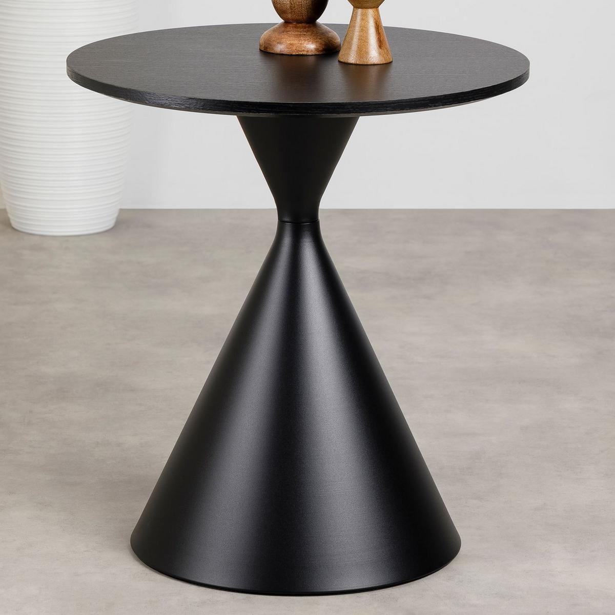 COUCHTISCH ISOMA schwarz - Schwarz, Metall (50/50/55cm) - IDIMEX