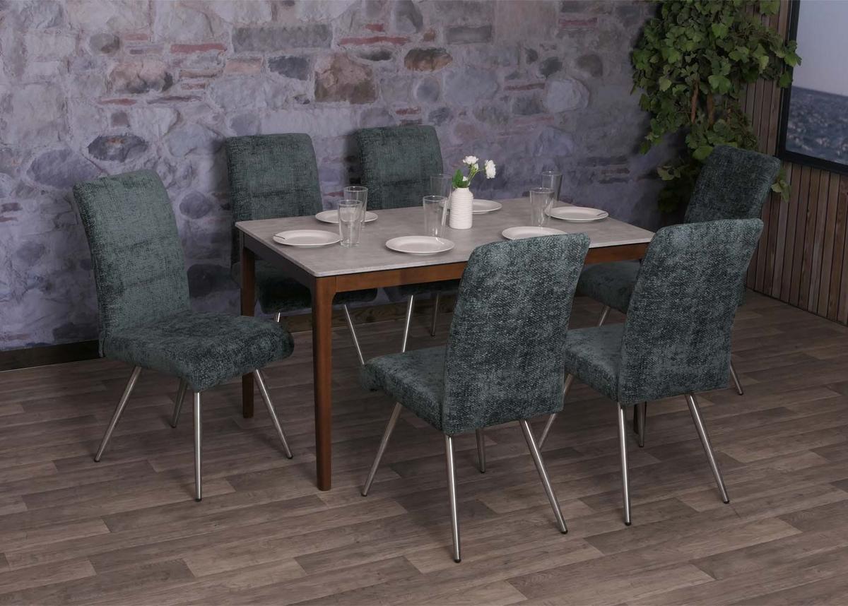 ESSZIMMERSTUHL Blau 6er-Set - Blau, Textil (68/97/64cm) - MCW