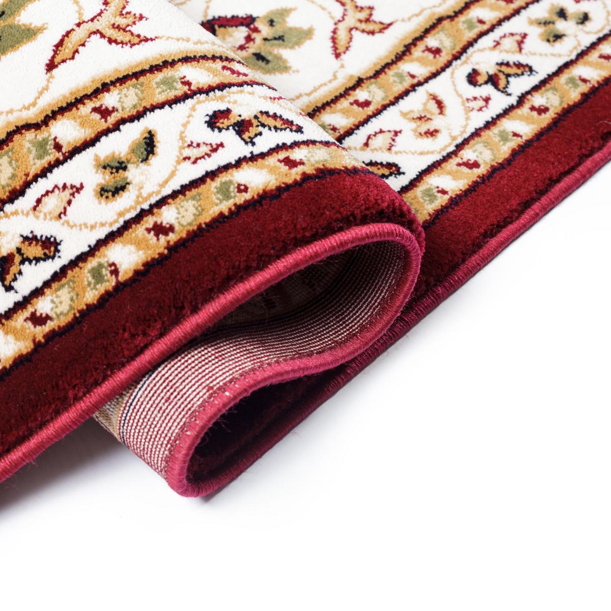 TEPPICH GLAZERT, klassisch-floral, Rot, 120 x 170 cm - Rot, Textil (170/120cm) - KADIMA DESIGN