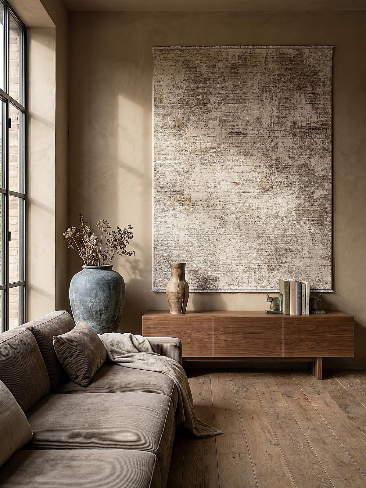 KURZFLORTEPPICH Abstrakt SCRIVIA Polypropylen Beige 200 x 290 cm - Beige, Textil (200/290cm) - KADIMA DESIGN
