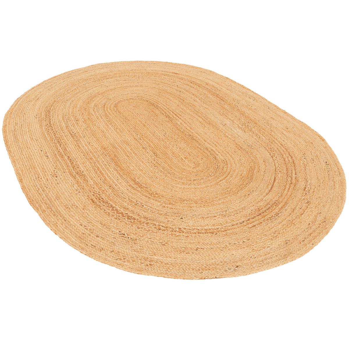 NATURFASER TEPPICH JUTE SALSA NATUR UNI - Beige, Textil (80/150cm) - Pergamon