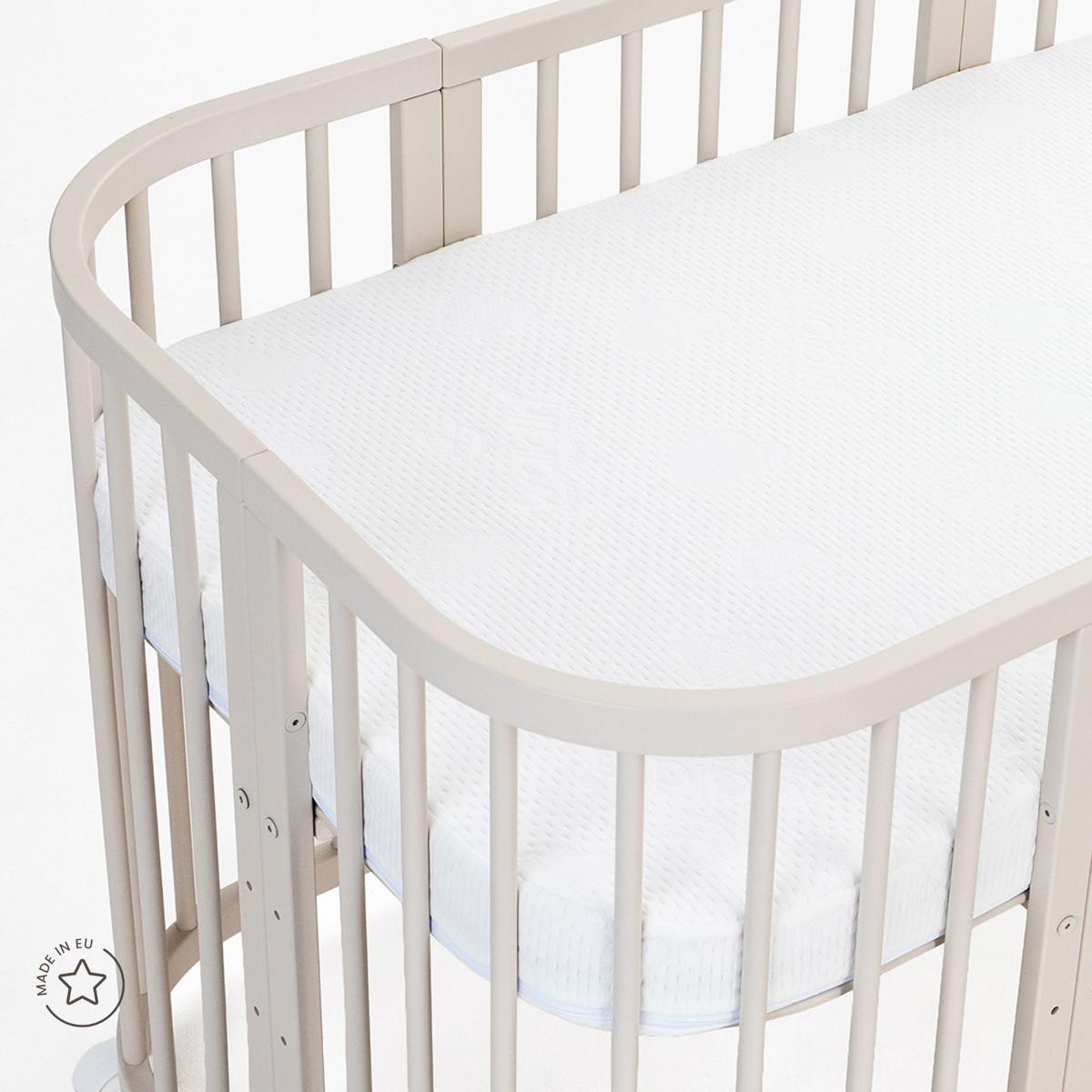 BABY Kokosmatratze 7in1 - Weiß, Naturmaterialien/Textil (73/123cm) - waldin