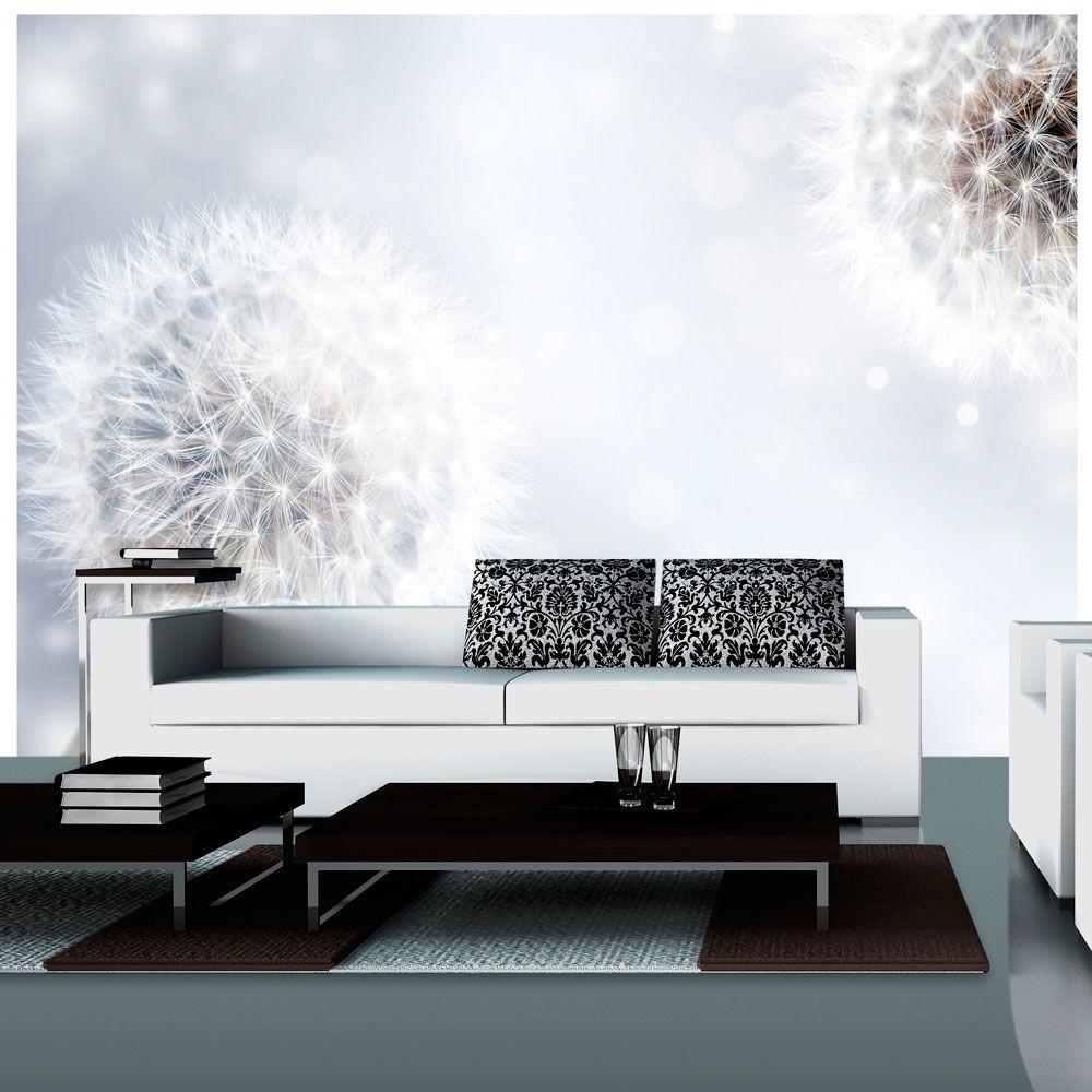 SELBSTKLEBENDE FOTOTAPETE 392/280 cm - Weiß/Grau, Kunststoff/Textil (392/1cm) - KUNSTLOFT