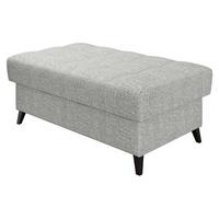 POLSTERHOCKER Nord - Hellgrau/Schwarz, Holz/Textil (106/44/67cm) - MIRJAN24