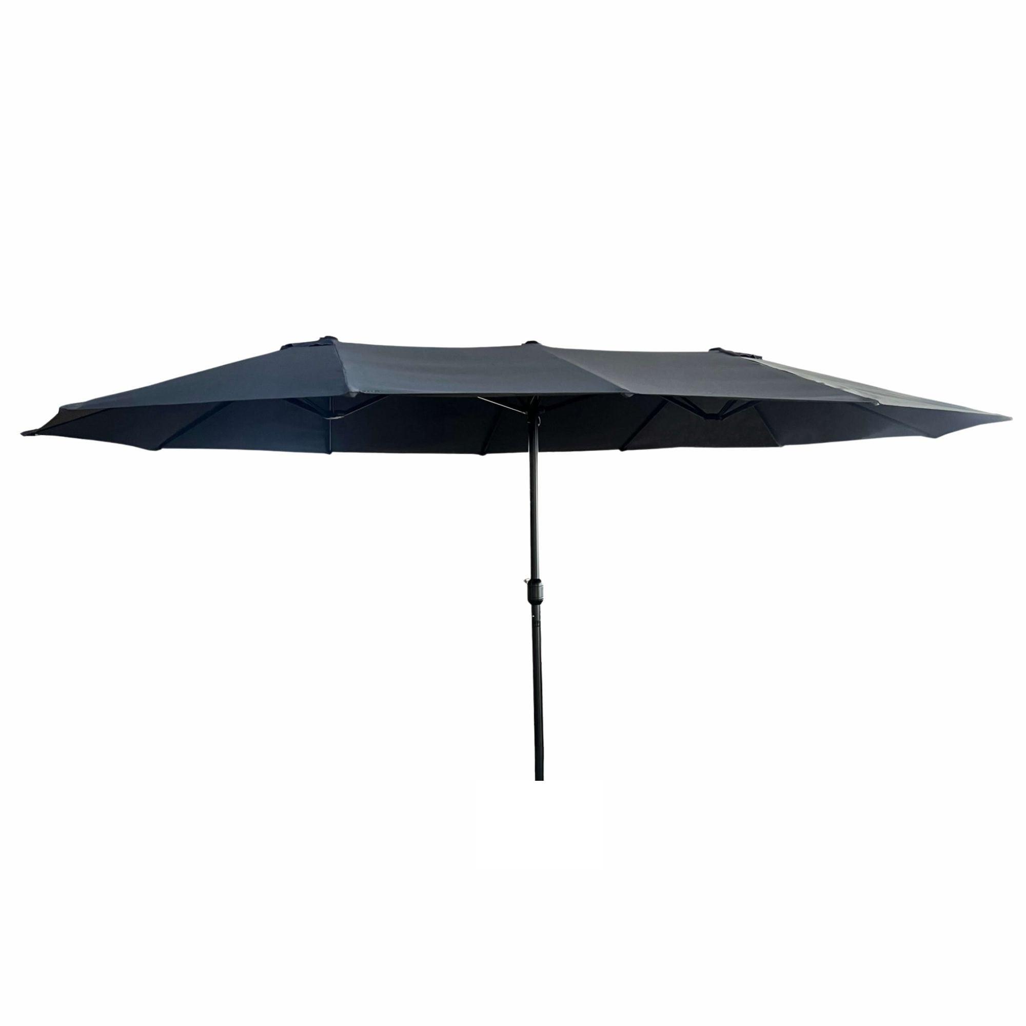 GARTENSCHIRM Graphit 270/245/460 - Graphitfarben, Textil/Metall (270/460cm) - RAUMHIRSCH FURNITURE