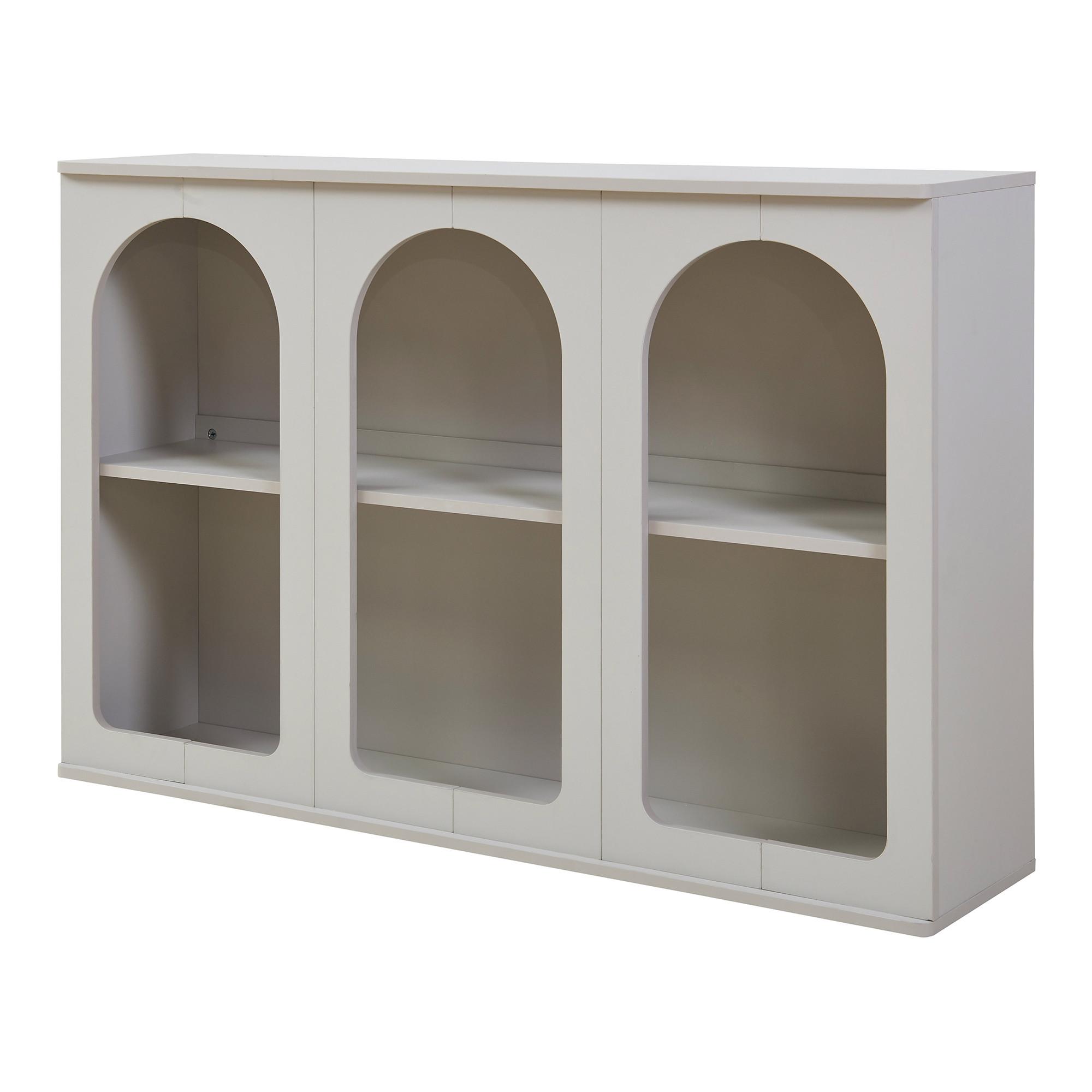 SIDEBOARD Trorhun - Grau, Holzwerkstoff (30/80/120cm) - [en.casa]