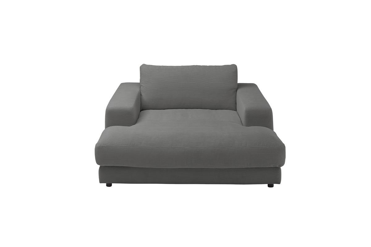 LONGSEAT MADELINE Anthrazit Cord - Anthrazit/Schwarz, Kunststoff/Textil (150/86/170cm) - KAWOLA