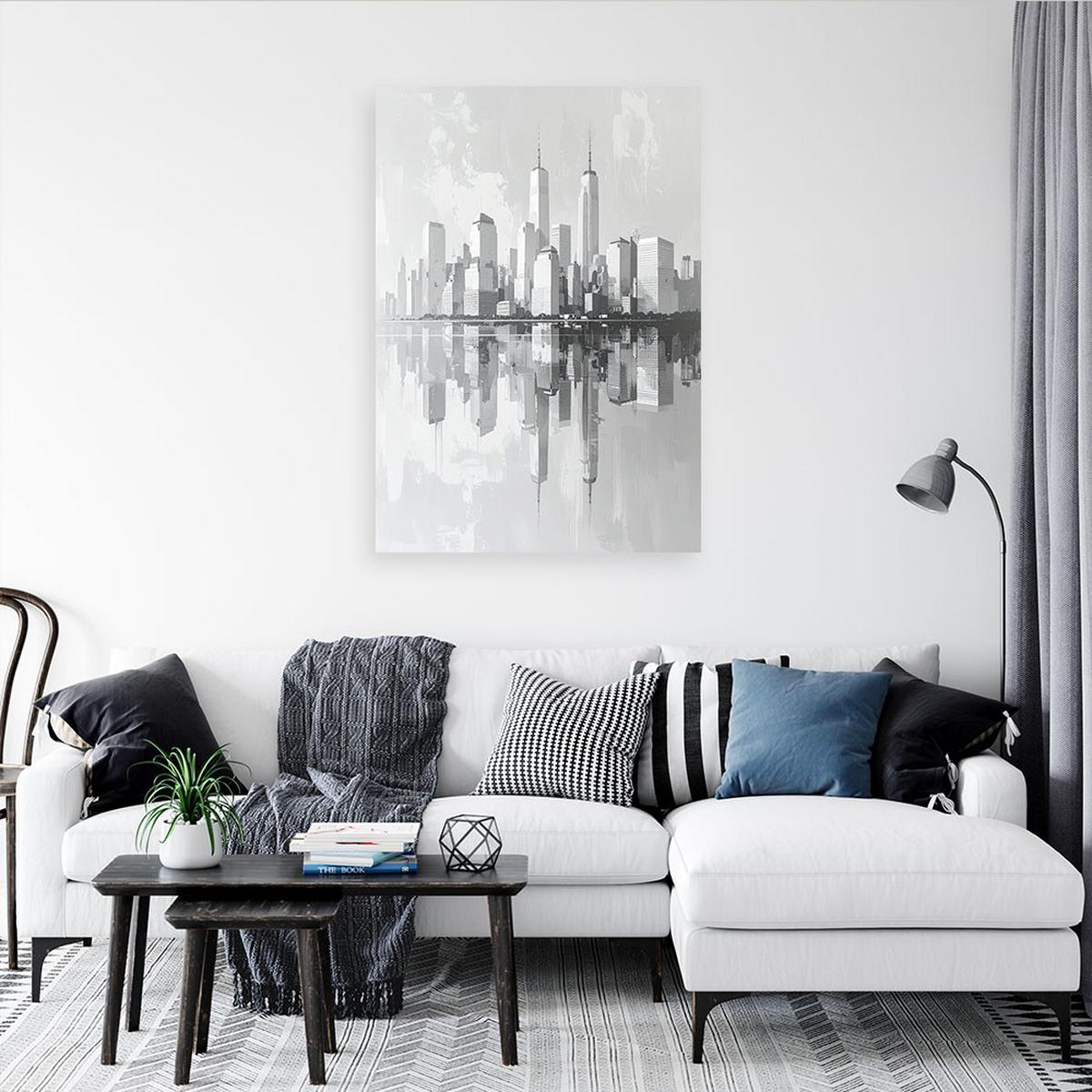 LEINWANDBILD Städte & Architektur 20x30cm - Grau, Textil (20/30cm) - Feeby