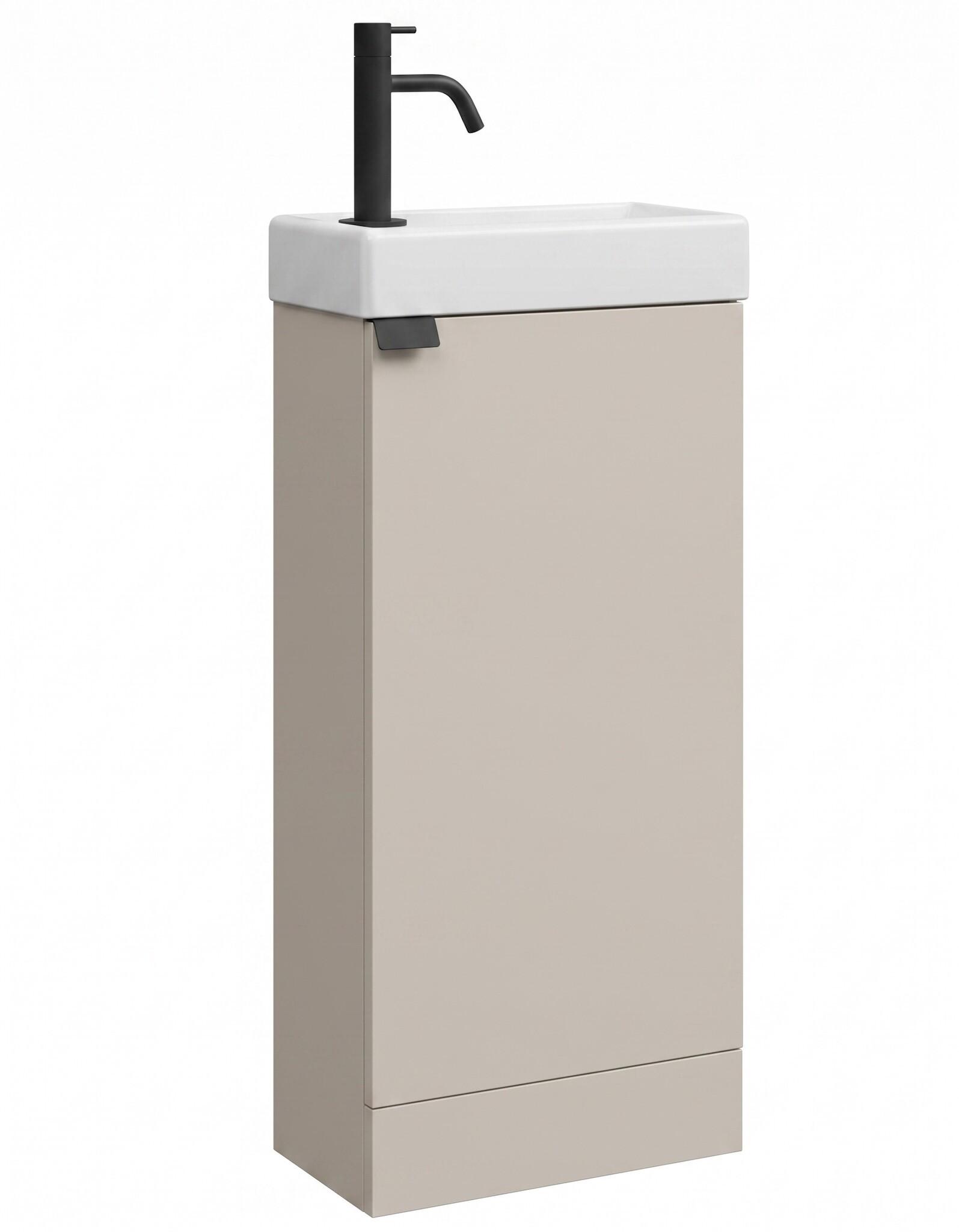 GÄSTE-WC-MÖBELSET Orion 2 Teile Cashmere - 40 x 22 x 88 cm - Kaschmir, Holz (40/88/22cm) - Badplaats