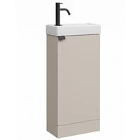 GÄSTE-WC-MÖBELSET Orion 2 Teile Cashmere - 40 x 22 x 88 cm - Kaschmir, Holz (40/88/22cm) - Badplaats