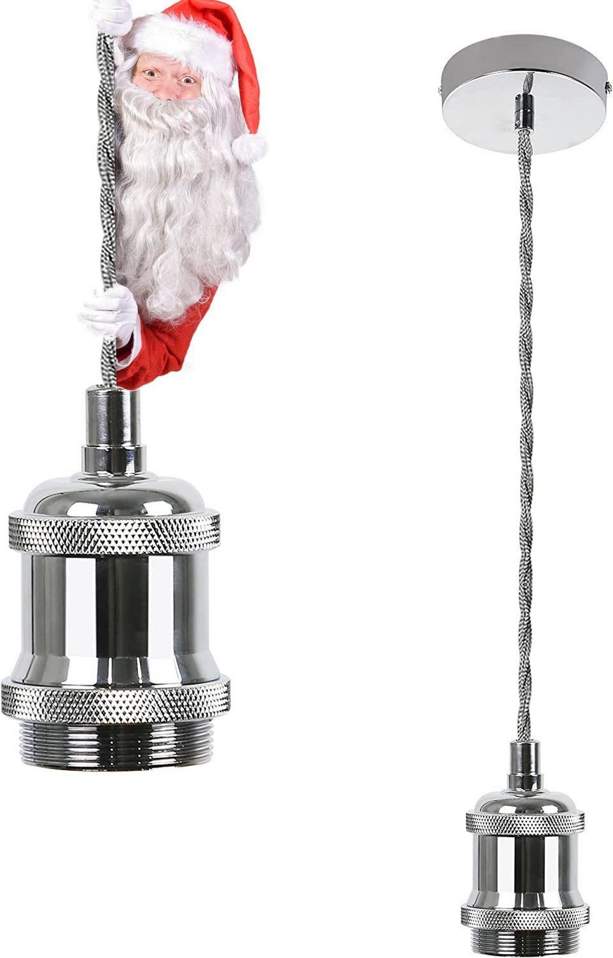 PENDELLEUCHTE Natascha 10/10/130 cm - Silberfarben, Metall (10/10/130cm) - Nettlife