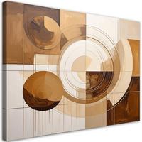 LEINWANDBILD 3D und geometrisch 100x70cm - Beige, Textil (100/70cm) - Feeby
