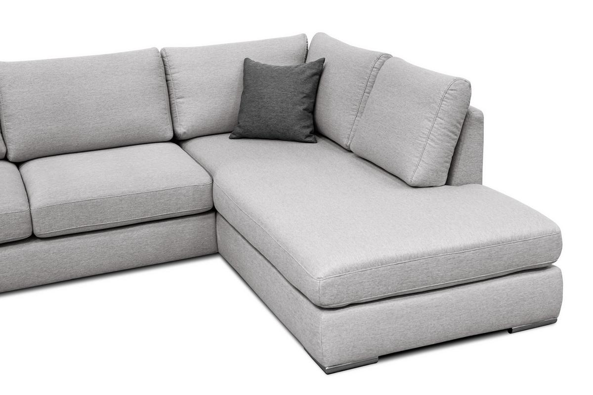 ECKSOFA OTTO 5-Sitzer, hellgrau - Hellgrau, Holzwerkstoff/Textil (279/219cm) - Wozimo