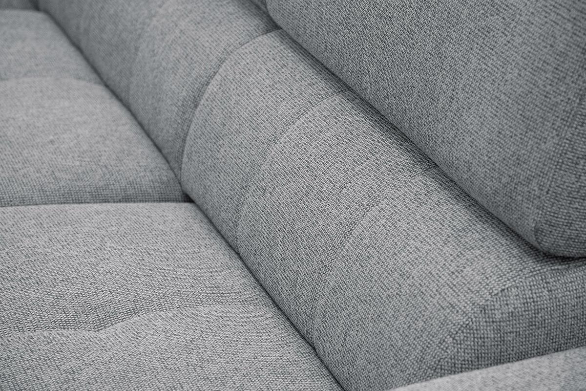 ECKSOFA FIERO 5-Sitzer, silberfarben - Silberfarben/Schwarz, Holzwerkstoff/Textil (158/269cm) - Wozimo