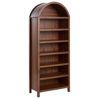 SCHUHSCHRANK Dunkelbraun Lambina - Braun, Holzwerkstoff (75/180/35cm) - Beliani