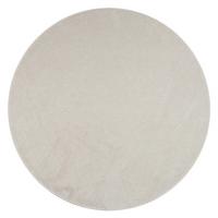 KURZFLORTEPPICH Waschbar, einfarbig, Creme, Ø 120 cm - Beige, Textil (120/120cm) - KADIMA DESIGN