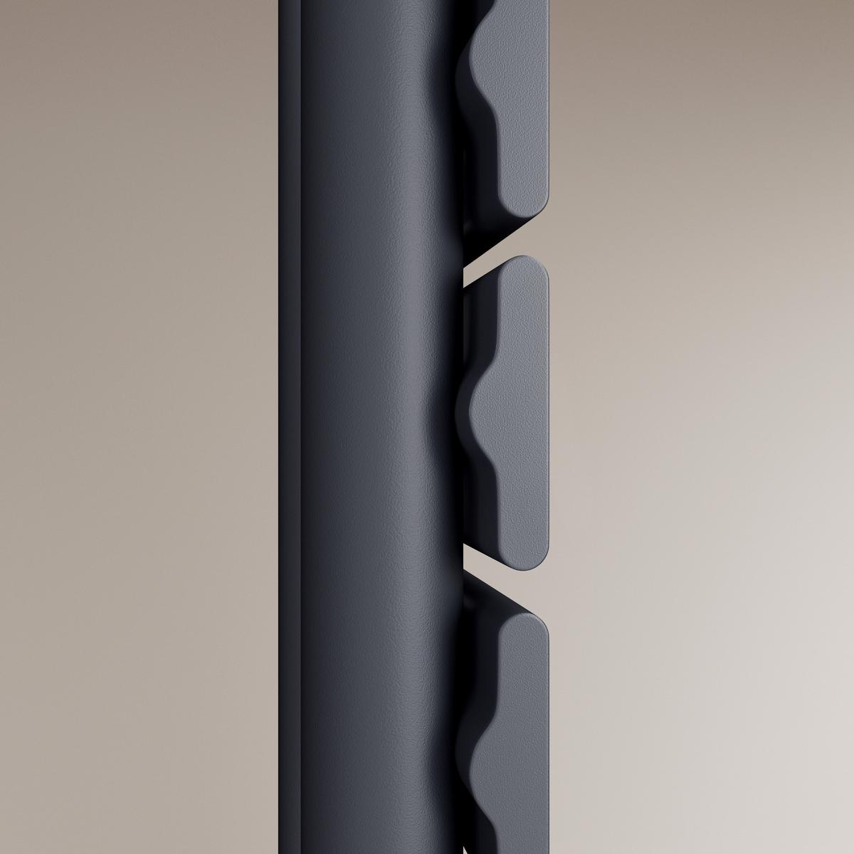 HEIZKÖRPER wasserführend Anthrazit 104,1/50/5,9 cm - Anthrazit, Metall (50/104.1/5.9cm) - EMKE
