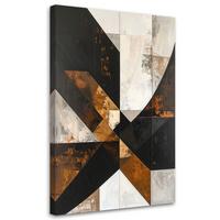 LEINWANDBILD 3D und geometrisch 20x30cm - Braun, Textil (20/30cm) - Feeby