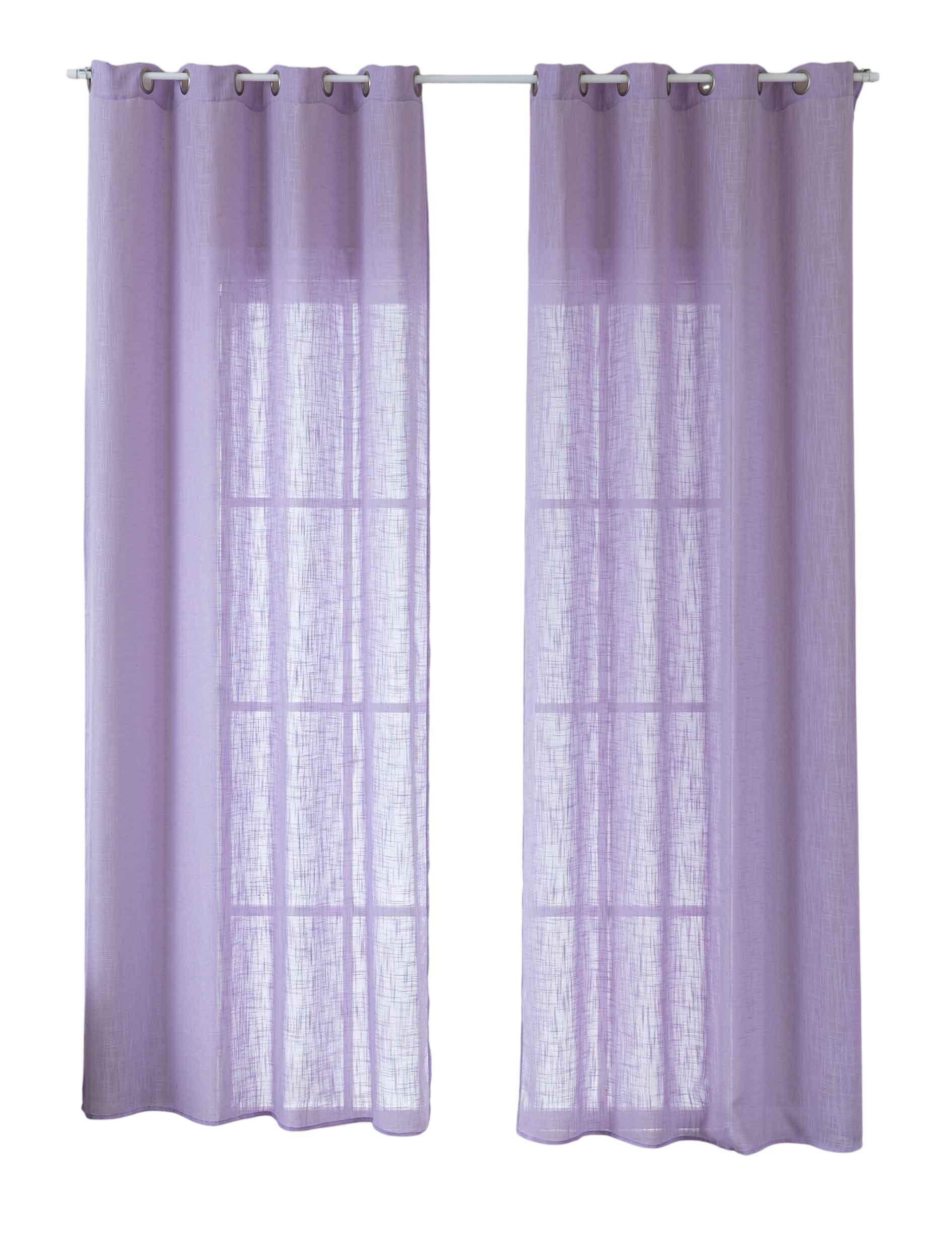 VORHANG 2ER SET SEOUL HxB 245x140 cm Flieder - Flieder, Textil (60/245cm) - Gardinenbox