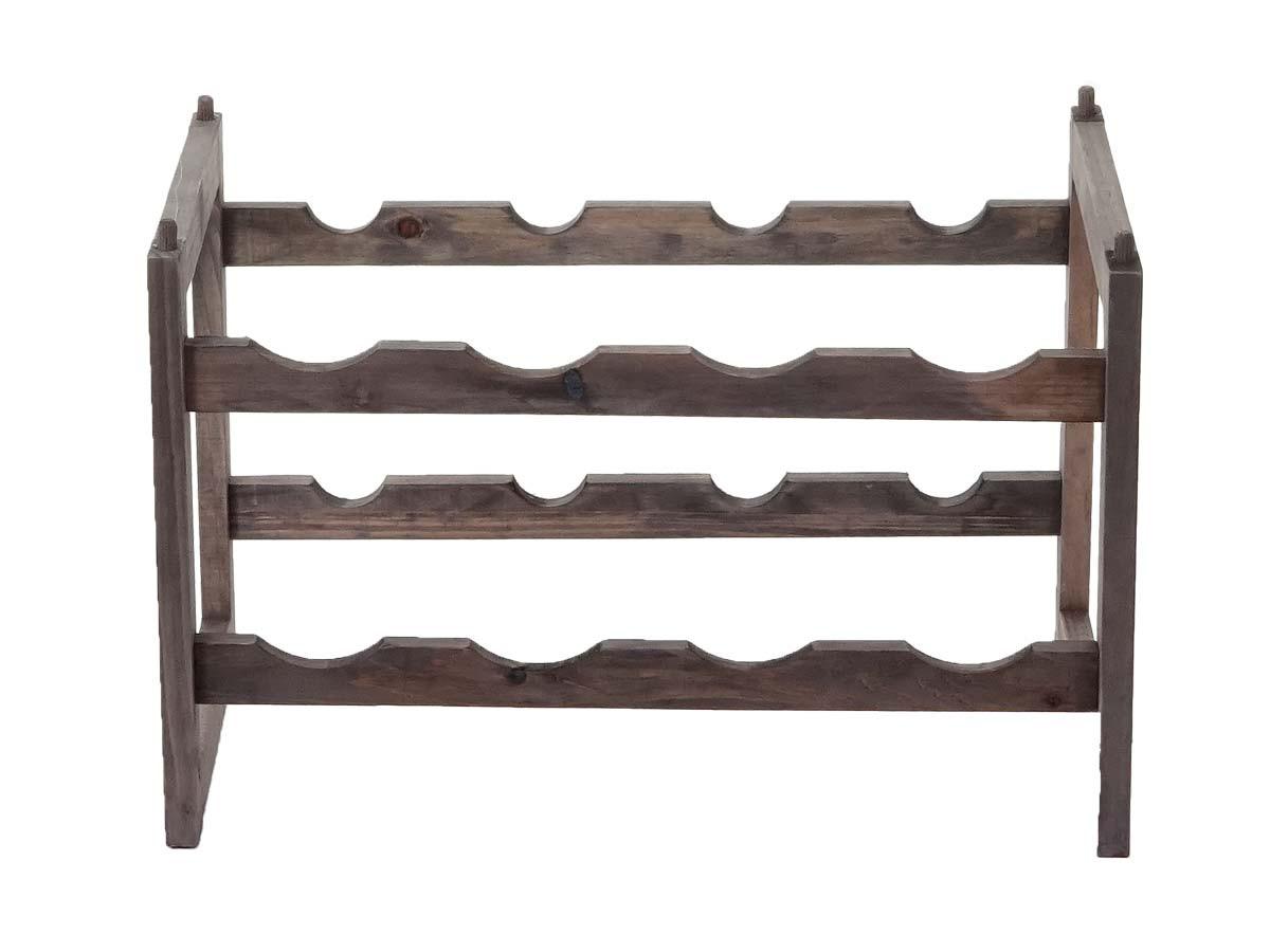 WEINREGAL Braun - Braun, Holz (41/26/24cm) - MCW