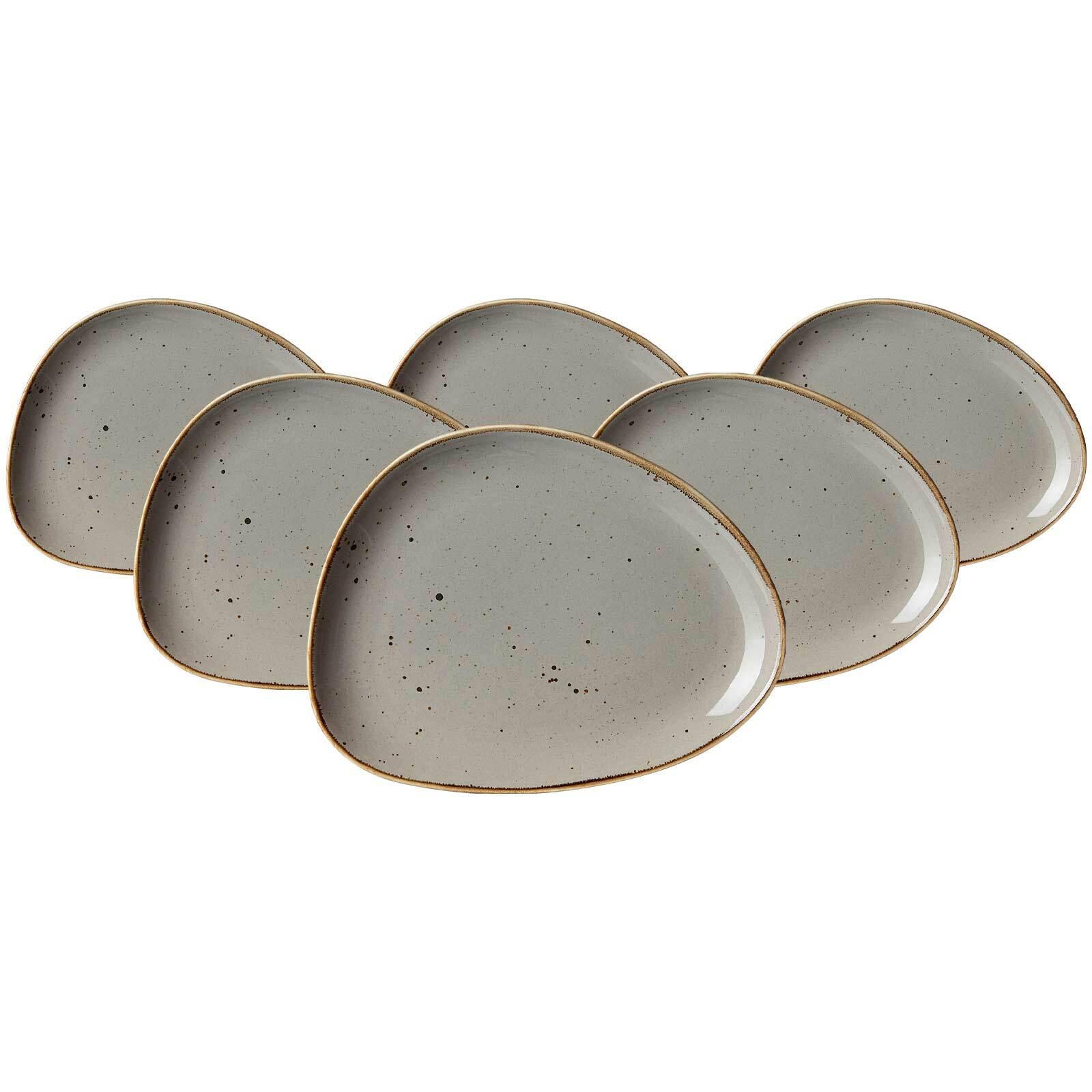 BEILAGENTELLER Taste taupe 20,5 x 16 cm 6er Set - Taupe, Keramik (20.5/16/2cm) - Ritzenhoff Breker