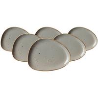 BEILAGENTELLER Taste taupe 20,5 x 16 cm 6er Set - Taupe, Keramik (20.5/16/2cm) - Ritzenhoff Breker