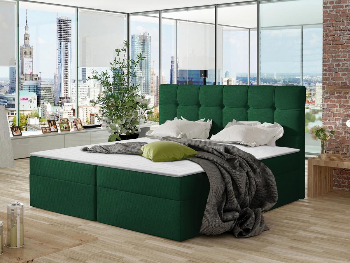 BOXBETT Nele - H3 - Grün, Holz/Holzwerkstoff (160/200cm) - MIRJAN24