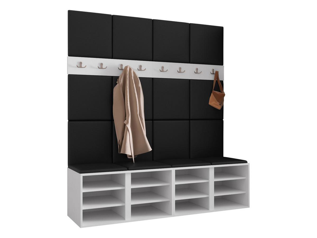 GARDEROBEN-SET Orion V - Beige/Nussbaumfarben, Holzwerkstoff/Kunststoff (168/186/46cm) - MIRJAN24