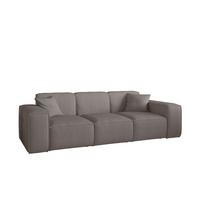 SOFA Celes Premium 3-sitzer Stoff Scala - Taupe, Holzwerkstoff/Textil (225/73/88cm) - Fun Möbel
