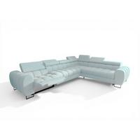 ECKSOFA Bastien Relax - Hellblau, Holzwerkstoff/Textil (330/260cm) - Fun Möbel