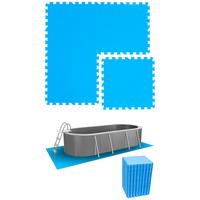 POOLMATTEN 16,8m² 72 EVA Matten 50 cm Blau - Blau, Kunststoff (50/50cm) - Littletom